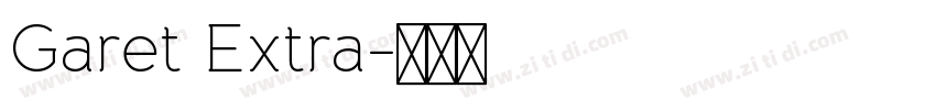 Garet Extra字体转换